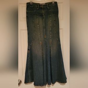 Bisou Bisou Denim Maxi Skirt